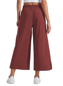 Pantalones para Adultos, Pantalones de Mujer a Prueba de Viento, Pantalones de Alta Calidad, Pantalones de Tela de Seda con Corte Acampanado - Product Image 2
