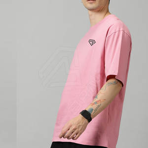 Venta al por mayor 100% algodón blanco camiseta de gran tamaño para hombre ropa de calle de gran tamaño camiseta en blanco liso camisetas para hombre - Product Image 3