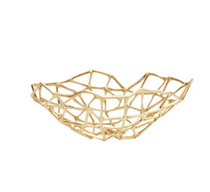 Bol à fruits en aluminium plaqué or Centre de table pour la cuisine, les hôtels, les restaurants et la décoration intérieure. - Product Image 1