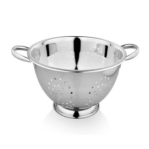 Passoire de cuisine en acier inoxydable Passoire Bol Ensemble Lavage de légumes Détachable Nettoyer les aliments Passoire Vidange Bol - Product Image 5