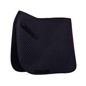 Vente en gros de tapis de selle de dressage matelassé en velours noir 2024 couverture de selle de style sautant avec doublure en tissu livraison gratuite dans le monde entier - Product Image 5