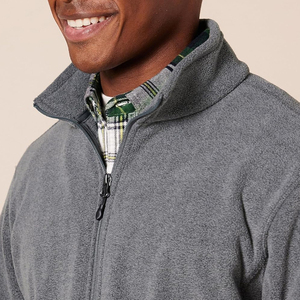 Custom Men's <b>Winter</b> Fleece Jacket 2025 Breathable Quick Dry Cotton Fleece - Product Image 3