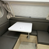Remorque de camping tout-terrain 4x4, remorque de voyage à coque rigide avec boîte de rangement et hayon arrière pour le camping en plein air