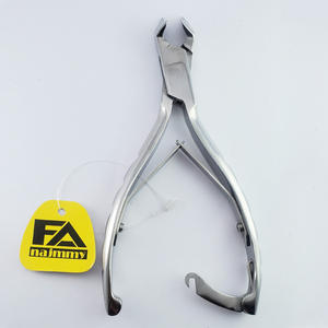 High Quality CE ISO Approved Stainless Steel Cuticle Nail Nippers Moon Shape Double Handle <b>Printed</b> Back <b>Lock</b> Curved for Baby Use - Product Image 4