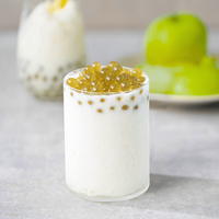 Prix Compétitif Qualité Supérieure Perles Éclatantes Pomme Verte Saveur Premium Boba TeaZone B2060 Pot TW