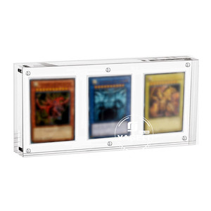 YAGELI Clear Acrylic Graded <b>Cards</b> Display Frame UV Protection Magnetic <b>Card</b> <b>Holder</b> for MTG <b>Football</b> Baseball Display Racks - Product Image 1