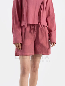 กางเกงขาสั้นฤดูร้อนแบบพอดีตัวสำหรับผู้หญิงกางเกงขาสั้นสำหรับผู้หญิงมีกระเป๋าระบายได้ดีดีไซน์ลำลอง - Product Image 2