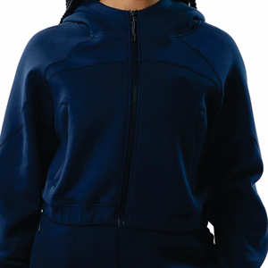 2025 femmes Sherpa polaire veste douce en peluche fermeture éclair sweat capuche lumière culture sweats à capuche cordon imprimé Badge broderie - Product Image 6