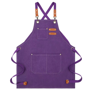 Delantal Cruzado de Lona de Algodón Resistente Personalizado con Bolsillos, Delantal de Cocina para Hornear para Mujeres y Hombres - Product Image 3