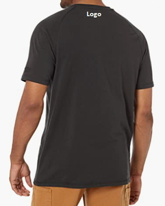 T-shirt décontracté à manches courtes pour homme, coupe moyenne, poche, 100% coton, importé, fermeture à tirer, lavage en Machine, séchage rapide - Product Image 2