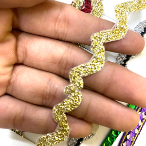 Garniture en dentelle de vêtements métalliques Ric Rec pour les vêtements pour femmes et les offres de mode en gros - Product Image 6