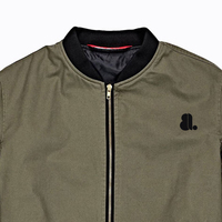 Blouson Bomber Homme Imprimé Logo Personnalisé Entièrement Zippé Couleur Unie Style Urbain Hiver Écologique Séchage Rapide Prix Bas Vente en Gros
