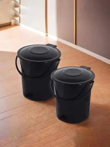 Poubelle à pédale en plastique pour la maison, capacité de 3 à 25 litres, structure à pédale, résistante à la rouille, écologique par Anax Premium - Product Image 3