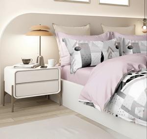 Ensemble de literie en microfibre imprimé de qualité supérieure, 3 pièces, taille Queen, 400TC, toucher doux, drap-housse, 2 taies d'oreiller, anti-décoloration, anti-rides, hôpital - Product Image 2