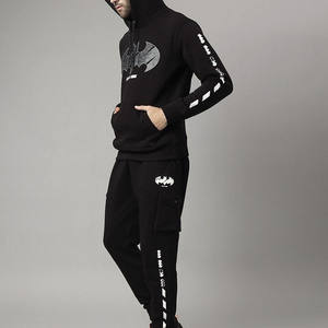 Trajes de chándal de lana de algodón 100% para hombre con estilo, chándales transpirables de talla grande para correr, ropa de calle de moda para niños y hombres estampados - Product Image 6