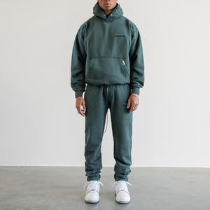 Custom Acid Wash Unisex Plain <b>Short</b> Tracksuit for <b>Men</b> French Terry Heavyweight <b>Shorts</b> Sweatsuit Set Hoodie and <b>Shorts</b> Set - Product Image 1