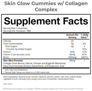 Suplementos para el cuidado de la piel con colágeno brillante para adultos, gomitas complejas con sabor a melocotón Natural, producto de belleza de dosificación de etiqueta privada - Product Image 4