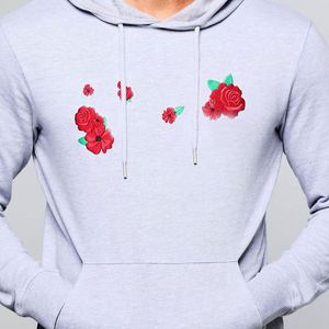 Survêtement de sport en molleton 100% coton brodé à deux pièces décontracté à capuche pour homme pour l'hiver - Product Image 4