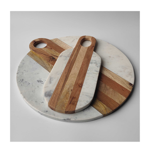 Tabla de cortar de mármol y madera para cocina, regalo de boda de Navidad, charcutería, tabla de quesos, diseño personalizado - Product Image 6