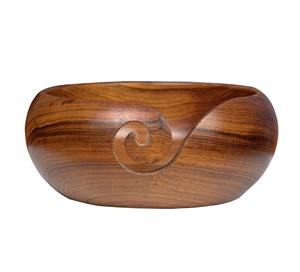 Bol en bois fait à la main-Bois de hêtre naturel avec une coupe lisse pour un tricot sans enchevêtrement - Product Image 5