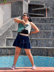 กระเป๋าคาดผมหนังขนแกะลายนูนสำหรับผู้หญิงกระเป๋าข้างสไตล์ตะวันตก - Product Image 4