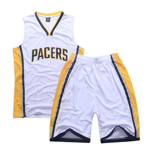 ชุดบาสเก็ตบอลแบบสวมใส่สบายสำหรับทีมชาย  ชุดแข่งพร้อมกางเกงขาสั้น  ผ้าโพลีเอสเตอร์ 100%  แบบซับลิเมชั่น  สำหรับเยาวชน - Product Image 1