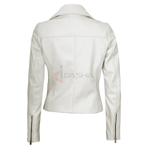 Veste d'hiver élégante pour femmes de haute qualité en cuir PU véritable longue longueur imprimé Design doublure en lin coton pour l'automne et le printemps - Product Image 2