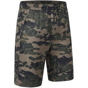Short de bain confortable à la mode d'été pour hommes 100% coton maille tricotée Style décontracté impression par sublimation ceinture pratique - Product Image 2