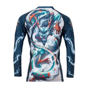 Rashguard de MMA Transpirable con Logotipo Personalizado, Manga Corta, Ropa de Combate para Hombres Adultos, Sublimado - Product Image 3