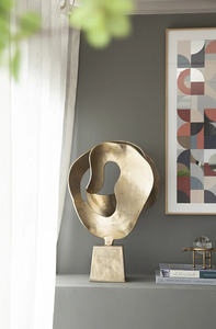 Esculturas de Aluminio de Estilo Moderno para Decoración del Hogar, Oficina, Mesa, Escritorio, Escultura Dorada - Product Image 6