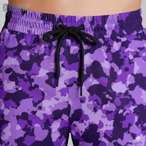 Pantalones Cortos Deportivos de Diseño para Hombre, Casuales, para Gimnasio, Fitness, Correr, Entrenamiento, de Poliéster y Algodón, con Patrón Liso - Product Image 6