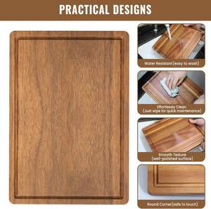 Tabla de Cortar Rectangular de Madera Ecológica para Charcutería y Picar - Product Image 4