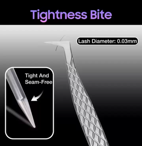 Juego de aplicadores de pestañas de acero inoxidable ANAAIF, pinzas para extensión de pestañas para depilación de cejas, punta de fibra, pestañas de cejas - Product Image 4