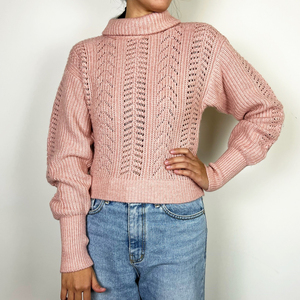 Suéter de punto de Invierno para mujer Suéter de mujer de aspecto elegante con diseño texturizado Suéter acrílico ligero - Product Image 3