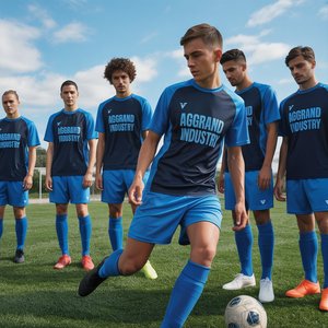 Conjunto de Uniforme de Fútbol de Poliéster 100% Transpirable de Alta Calidad, Pantalones Cortos, Equipación Completa para Equipos, Colores Personalizados, Talla, Nombre, Número, Secado Rápido - Product Image 6