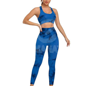 ชุดกางเกงขาสั้นโยคะฟิตเนสผู้หญิงไซส์ใหญ่ เอวยางยืด ผ้าสแปนเด็กซ์/โพลีเอสเตอร์ ไร้ตะเข็บ สีพื้น - Product Image 1