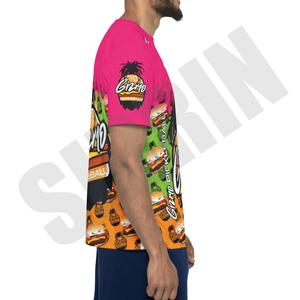 T-shirt de pickleball en tricot sublimé personnalisé de haute qualité Sibrin, unisexe, manches courtes, col rond, sport personnalisé - Product Image 4