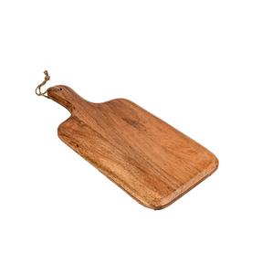 Planche à découper en bois d'acacia, pour la viande, le fromage, le pain, les légumes et les fruits, avec poignée (15 "X 7") - Product Image 6