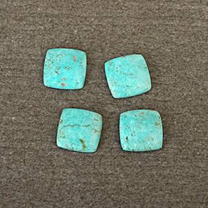 Cabujones de corte de cojín calibrados sueltos de tamaño personalizado de alta calidad, piedra preciosa verde turquesa de Arizona Natural para la fabricación de joyas - Product Image 2