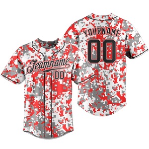 Camiseta de béisbol unisex personalizada, camisetas, ropa deportiva transpirable, uniforme de equipo, nombre personalizado, número de logotipo - Product Image 1