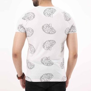 100% coton t-shirt personnalisé imprimé t-shirt à manches courtes haute qualité prix usine logo impression t-shirts - Product Image 6