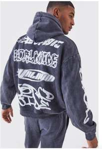 Sweat-shirt et pantalon de survêtement 100% coton 220 g/m², survêtement d'hiver classique, imprimé, séchage rapide, anti-froissement, molleton délavé, personnalisé - Product Image 3