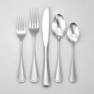 Juego de Cubiertos de Acero Inoxidable para Hotel, Cuchillo, Tenedor, Cuchara, Juego de Cubiertos Plateados - Product Image 3