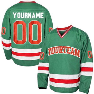 Conjuntos de uniformes de hockey sobre hielo de nuevo diseño personalizados al por mayor con equipo OEM bordado de nombre venta en línea con técnica de sublimación - Product Image 1