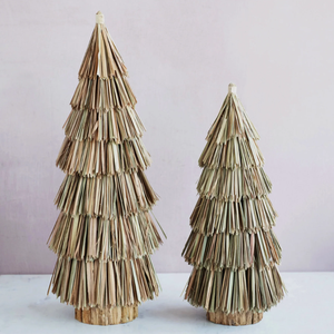 Arbre de Noël en jonc de mer tissé à la main naturel écologique décoration de fête à la maison pour les vacances 2023 du Vietnam - Product Image 3