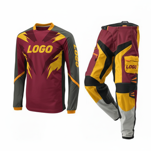 Vêtement de motocross, VTT, BMX, ATV, tout-terrain, grande taille, séchage rapide, respirant, anti-UV, imperméable, avec impression par transfert thermique - Product Image 2