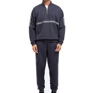 High Street Best Design 100% coton Logo personnalisé Survêtements amples de haute qualité Survêtements en molleton technique respirant pour hommes - Product Image 1