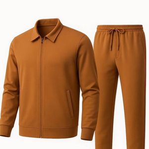 Ensemble de survêtement uni de haute qualité pour sublimation, nouvelle collection 2026, pour homme, avec sweat à capuche et pantalon de jogging - Product Image 1
