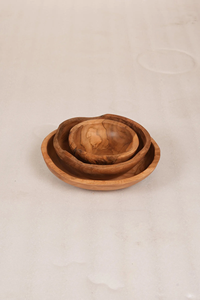 ชามไม้สำหรับเสิร์ฟอาหาร ผลไม้ สลัด อินทผลัม และของหวาน สำหรับใช้ในบ้าน โรงแรม ร้านอาหาร มีให้เลือกแบบสั่งทำตามรูปทรงและดีไซน์ - Product Image 2