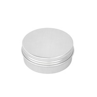 Vente en gros de contenants métalliques multi-usages en aluminium de 30 ml avec couvercle à vis pour cire à cheveux, parfums solides, baumes, cosmétiques